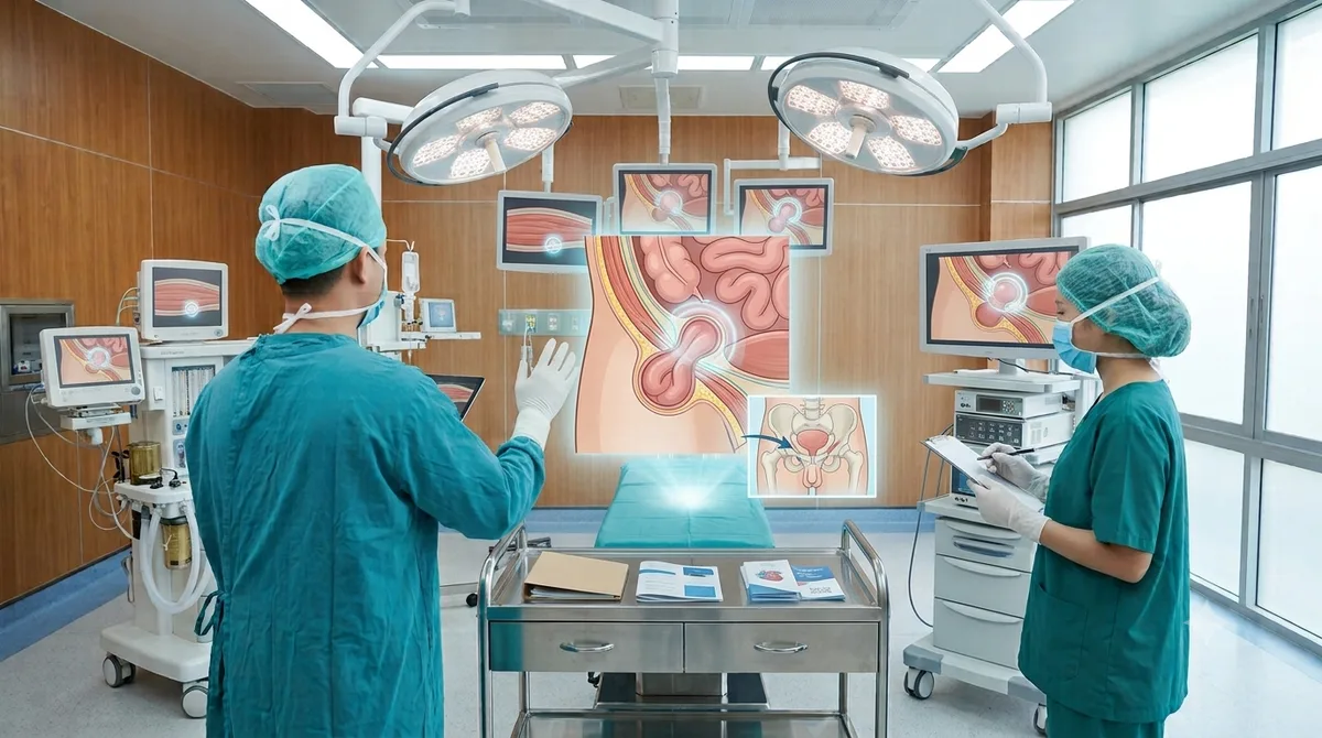 Minh họa: Phẫu thuật thoát vị bẹn nội soi hay mổ mở: so sánh ngắn gọn